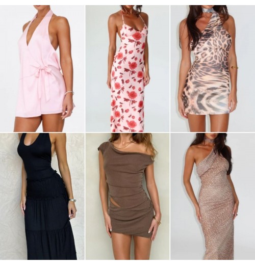 Low price 2024 summer European and American women's fashion elegant slim fit clearance mixed dress randomly shipped inventory Low price 2024 summer European and American women's fashion elegant slim fit clearance mixed dress randomly shipped inventory